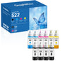 522 Ink  Bottles Compatible for Epson 522 Ink Refil Bottles for EcoTank Printers ET2800 ET2400 ET2720 ET2803 ET2840 ET4700 ET4800 ET4810 printer, 10-Pack