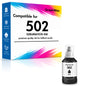 Compatible Ink Bottle Replacement for 502 T502 Ink Refill for ET-2760 ET-2750 ET-3760 ET-4760 ET-3750 ET-4750 ET-3710 ET-15000 Printer (Black)