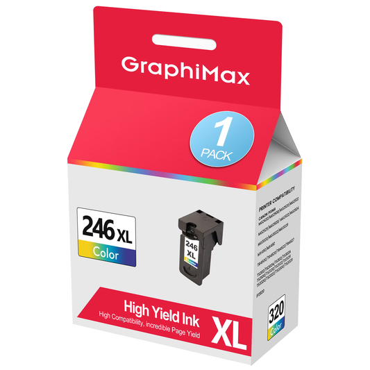 CL 246XL Color Ink Cartridge Compatible for Canon 246 Color Ink High Yield 246XL CL-246XL CL-246 XL CL246XL Works for PIXMA MG2522 TS3122 MX492 MX490 TR4500 TR4520 TS3322 Printer 1 Pack