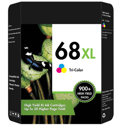 68 Color Ink Cartridge for HP Ink 68 Tri-Color Compatible with Envy 6152e 6155e 6552e 6555e 6558e Printer