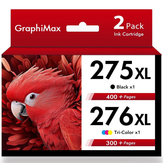 275XL Ink Cartridges for Canon Ink 275 and 276 for Pixma TS3522 TS3520 TS3500 TR4722 TR4720 TR4700 (Black, Tri-Color)