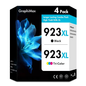 923 923XL 923e Ink Cartridges with Chip Compatible for HP 923e 923XL Ink Combo Pack for OfficeJet Pro 8130 8135 8120 8122 8124 8125 8132 8134 8135 8138 8139 Printer (4 Pack, B/C/M/Y)