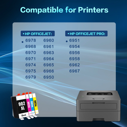 902-902XL-Ink-Cartridges-Compatible-for-HP-902-902XL-4-Pack-for-OfficeJet-Pro-6968-6978-6958-6970-6960-6962-6950-6968-6972-902-XL-Printer-(Black,-Cyan,-Magenta,-Yellow)