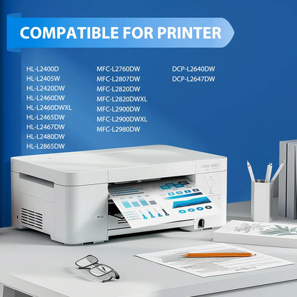 TN830XL Toner Cartridge Compatible for Brother TN830XL TN-830 TN830 Black Toner Cartridge for HL-L2460DW HL-L2405W HL-L2400D HL-L2465DW HL-L2480DW DCP-L2640DW MFC-L2820DW Printer (1-Pack)