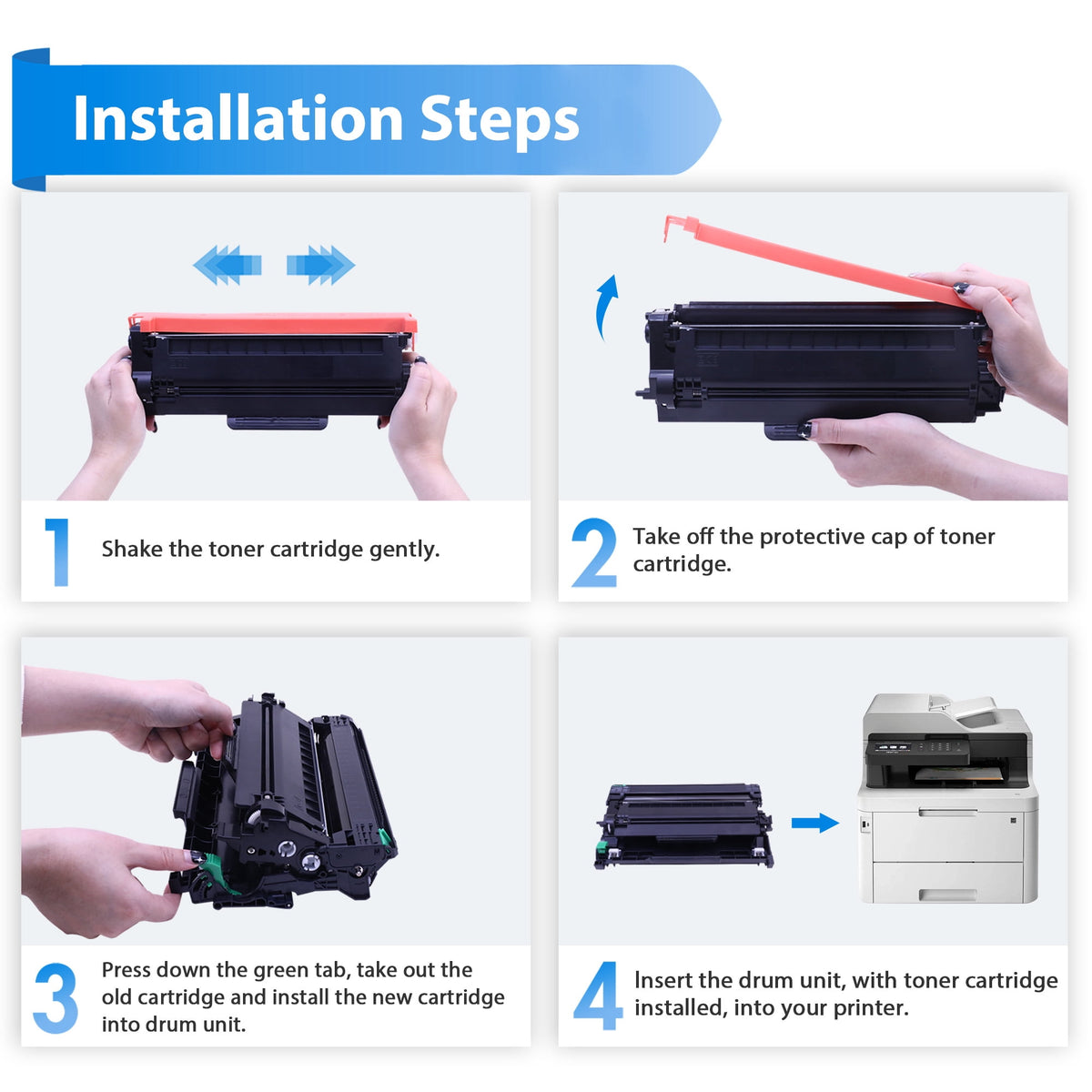 TN830XL Toner Cartridge Compatible for Brother TN830XL TN830 TN 830XL HL-L2460DW HL-L2405W DCP-L2640DW MFC-L2820DW HL-L2400D L2405W L2480DW MFC-L2820DWXL Printer High Yield Black 2-Pack