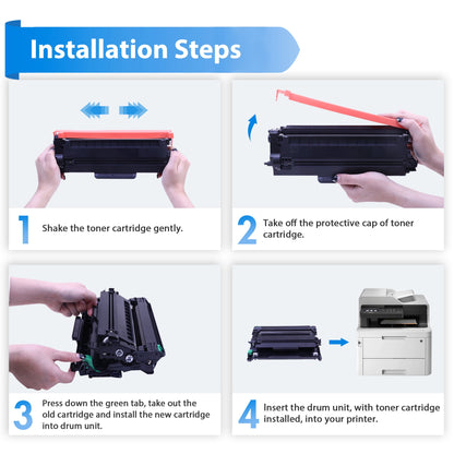 TN830XL Toner Cartridge Compatible for Brother TN830XL TN830 TN 830XL HL-L2460DW HL-L2405W DCP-L2640DW MFC-L2820DW HL-L2400D L2405W L2480DW MFC-L2820DWXL Printer High Yield Black 2-Pack