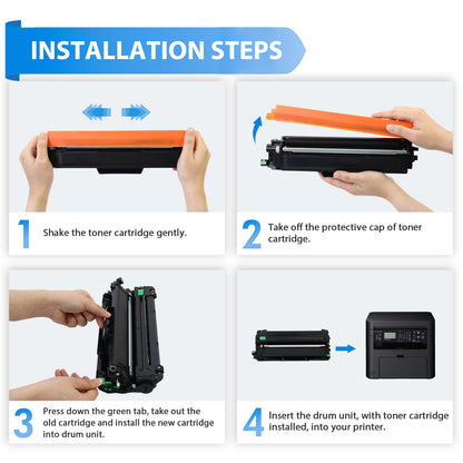 071H 2-Pack Toner Cartridge with Chip Compatible for Canon 071H 071 CRG 071H imageClass LBP122dw MF272dw MF273dw MF275dw MF274dn MF271dn LBP121dn Printer Black