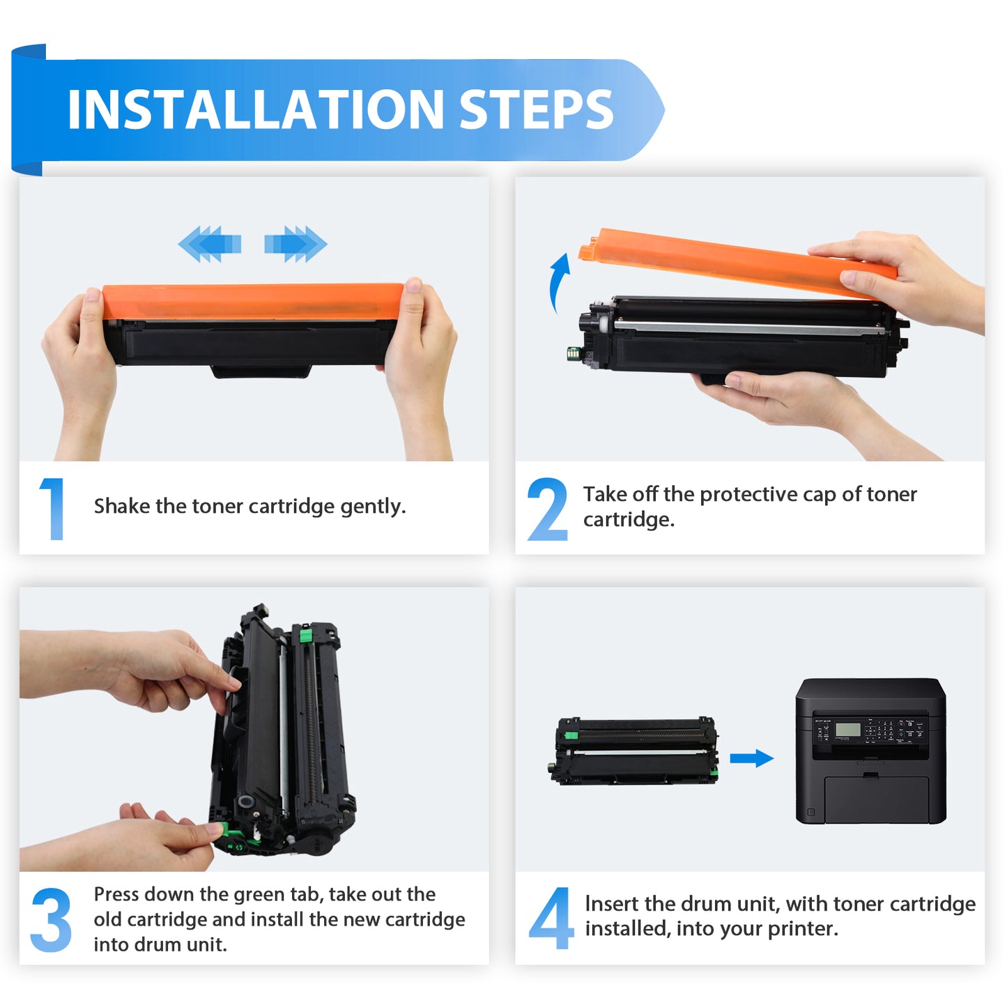071 High Yield Toner Cartridge with Chip Compatible for Canon 071 071H CRG 071 imageClass LBP122dw MF272dw MF273dw MF275dw MF274dn MF271dn LBP121dn Printer Black 2Pack
