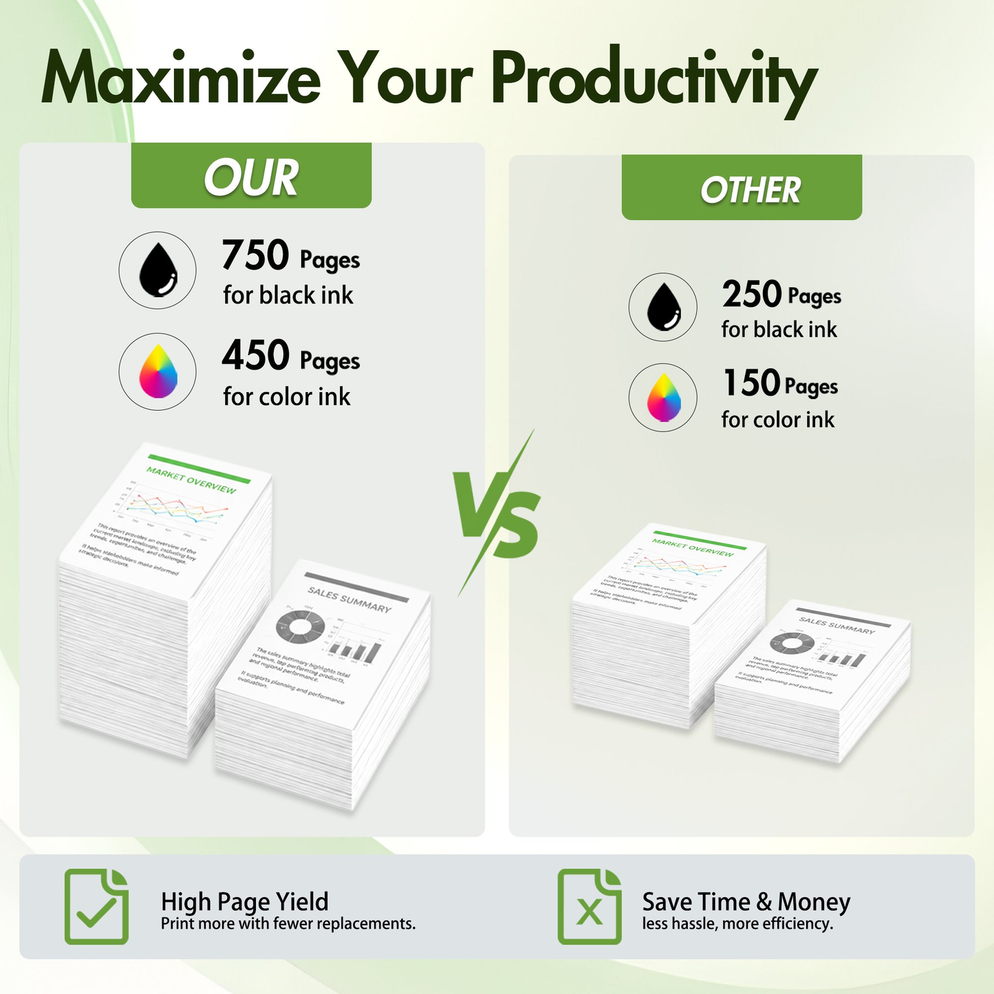 67XL Ink Cartridge Compatible for HP DeskJet 2720e 2755e 4120e Envy 6055e 6455e Printers Replacement for 67 XL (1 Black)