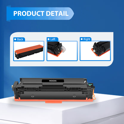 414A Toner Cartridge 4 pack with Chip Compatible for HP 414A HP414X W2020A W2020X for Laserjet Pro MFP M479fdw M454dw M479fdn M454dn M479 Laser Printer (Black, Cyan, Magenta, Yellow)