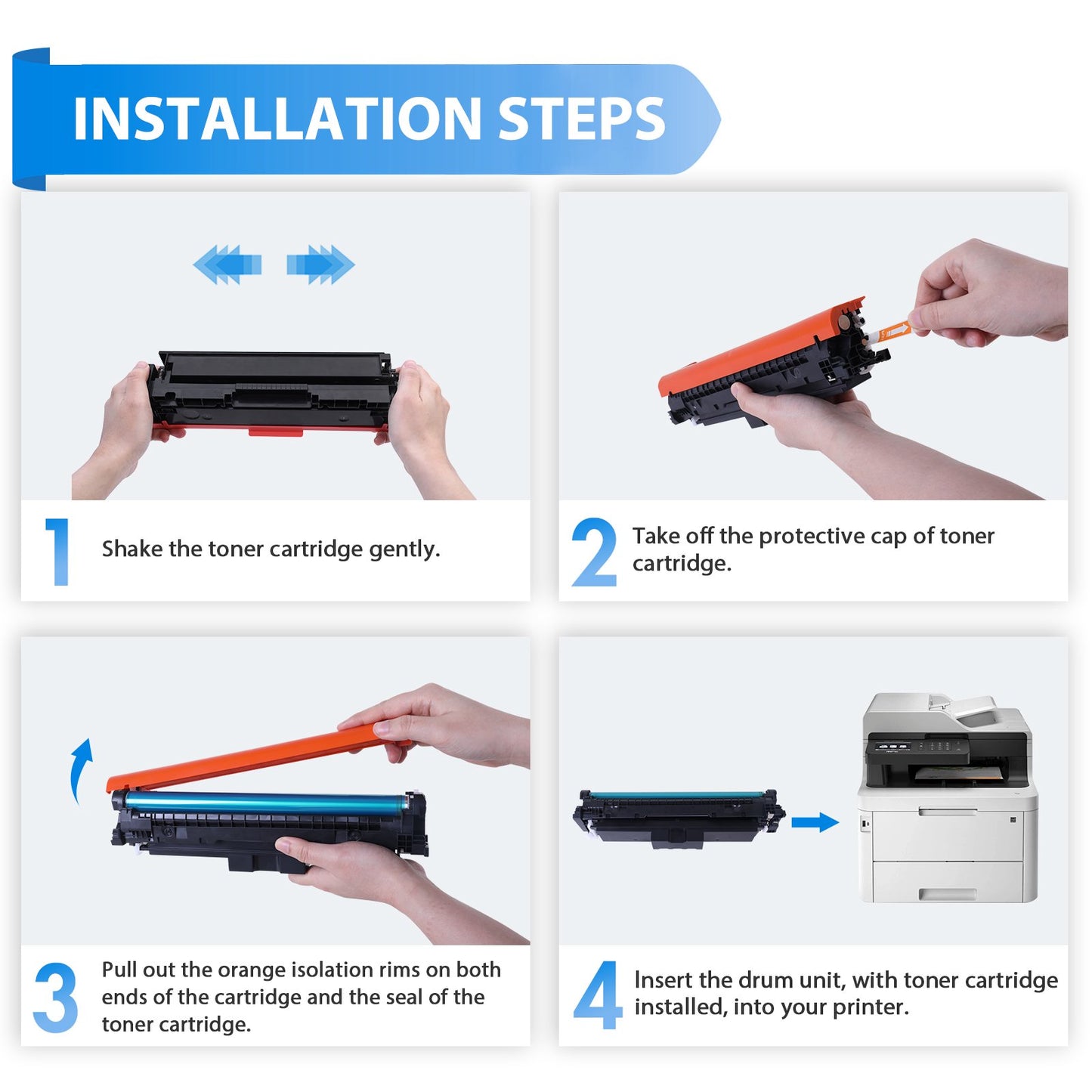 210A Toner Cartridges 4 Pack 210A Laserjet Toner Cartridges 210X Work with Color Laser Pro MFP 4301fdw 4301fdn Pro 4201dw 4201dn, 210 Toner Cartridges