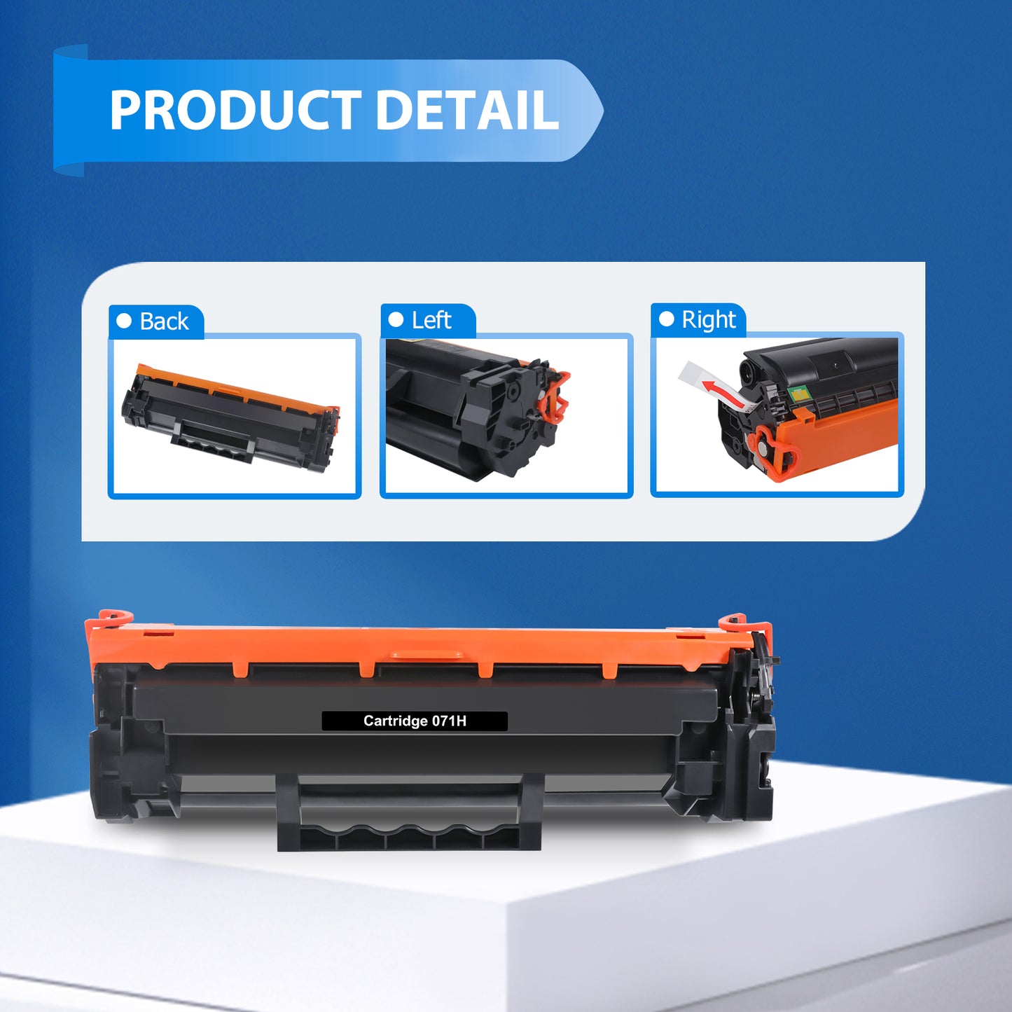 071 Toner Cartridge with Chip 4-Pack Compatible for Canon 071 071H CRG 071 imageClass LBP122dw MF272dw MF273dw MF275dw MF274dn MF271dn LBP121dn Printer Black