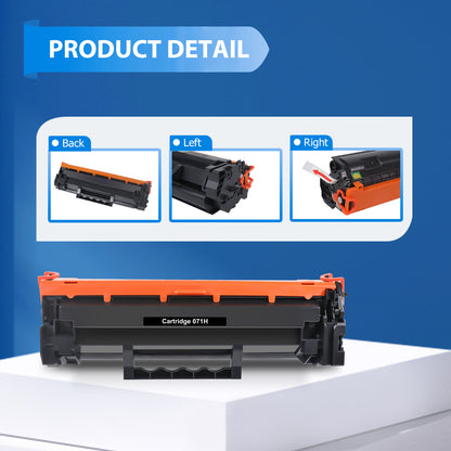 071 Toner Cartridge with Chip 4-Pack Compatible for Canon 071 071H CRG 071 imageClass LBP122dw MF272dw MF273dw MF275dw MF274dn MF271dn LBP121dn Printer Black