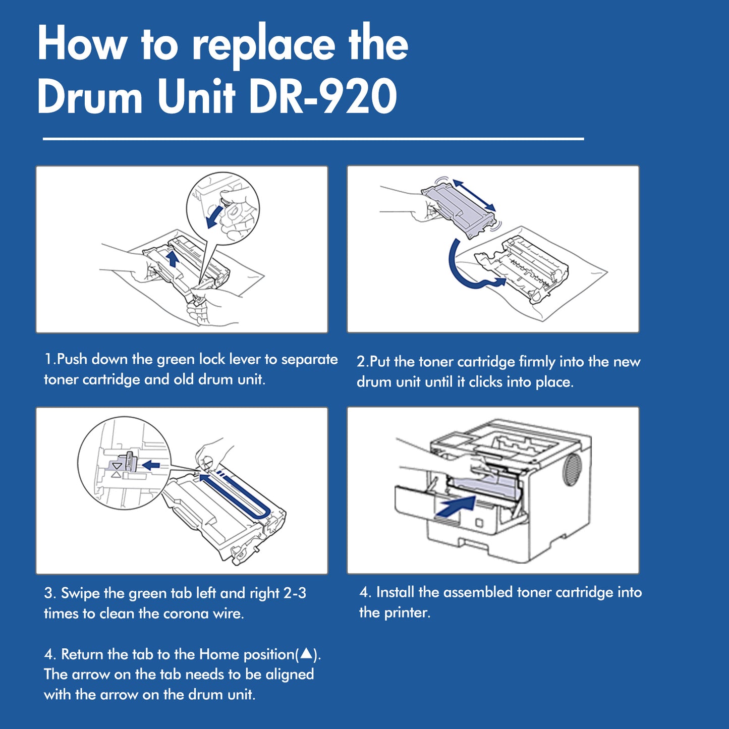 DR920 Drum Unit Compatible for Brother DR920 DR-920 Drum Unit for HL-L5210DN HL-L5210DW HL-L5210DWT HL-L5215DW HL-L6210DW HL-L6310DW MFC-L6810DW Printer (1 Pack)